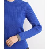 袖口配色リブニット | grove | 詳細画像18