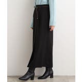 合皮ベルト付きナロースカート | grove | 詳細画像1