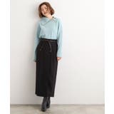 合皮ベルト付きナロースカート | grove | 詳細画像2