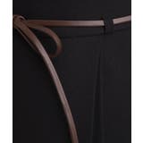 合皮ベルト付きナロースカート | grove | 詳細画像4