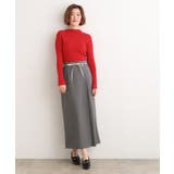 合皮ベルト付きナロースカート | grove | 詳細画像11