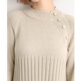 【選べる着丈】配色サイドプリーツニットワンピース | grove | 詳細画像18 