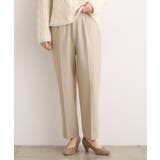 ベージュ(052) | 【あったか起毛】きれいも暖かさも叶える、スーパーストレッチテーパードパンツ | grove