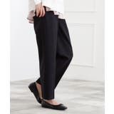 ネイビー(094) | 【あったか起毛】きれいも暖かさも叶える、スーパーストレッチテーパードパンツ | grove