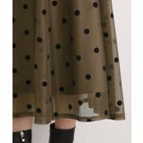 甘さを抑えて、品よく華やぐ メッシュフロッキードットスカート | grove | 詳細画像19