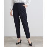 ネイビー(094) | しなやかストレッチ イージーケアテーパードパンツ | grove