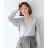 ライトグレー(010) | 【洗える】毛玉軽減ニットプルオーバー | grove