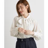 2WAYラグランスリーブボウタイブラウス | grove | 詳細画像1 