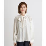 2WAYラグランスリーブボウタイブラウス | grove | 詳細画像19 