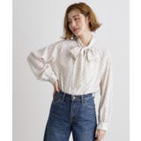 2WAYラグランスリーブボウタイブラウス | grove | 詳細画像10 