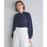 ブルー(193) | 2WAYラグランスリーブボウタイブラウス | grove