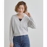 【洗える】シアーニットジップカーディガン | grove | 詳細画像5