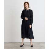 プリーツナローフレアワンピース | grove | 詳細画像3 