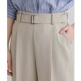 【夏に嬉しい機能付き】リネンライクベルトワイドパンツ | grove | 詳細画像23 