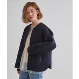 ダンボールジャージパイピングブルゾン | grove | 詳細画像10