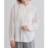 スパンビンテージフリルブラウス | grove | 詳細画像14 