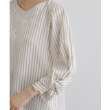 【毎日着たい】麻調メッシュ袖コンシャスブラウス | grove | 詳細画像27 