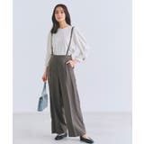 【毎日着たい】麻調メッシュ袖コンシャスブラウス | grove | 詳細画像15 