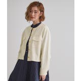 ライトデニムノーカラージャケット | grove | 詳細画像1 