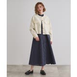 ライトデニムノーカラージャケット | grove | 詳細画像3 