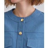 ライトデニムノーカラージャケット | grove | 詳細画像17 