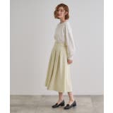 サイドベルトタックフレアスカート | grove | 詳細画像3 