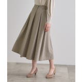 サイドベルトタックフレアスカート | grove | 詳細画像6 