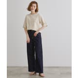 五分袖ロゴプリントTシャツ | grove | 詳細画像15 