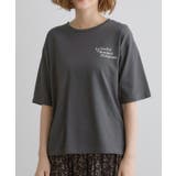五分袖ロゴプリントTシャツ | grove | 詳細画像21 