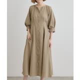 麻調メッシュラグランスリーブワンピース | grove | 詳細画像16 