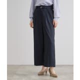 ネイビー(094) | 【雑誌掲載】バックルベルトクロップドワイドパンツ | grove