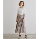 割線サテンギャザースカート | grove | 詳細画像2 