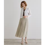 割線サテンギャザースカート | grove | 詳細画像7 