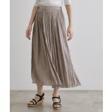 グレー(012) | 割線サテンギャザースカート | grove