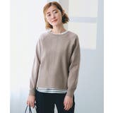 トープ(054) | 畦編みクルーネックニット | grove