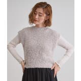 グレージュ(011) | ラメリリーニットベスト | grove