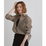 【大人の抜け感スタイル】ストライプアソートシアーオーバーシャツ | grove | 詳細画像11 