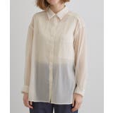 【大人の抜け感スタイル】ストライプアソートシアーオーバーシャツ | grove | 詳細画像20 