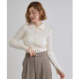 グレージュ(050) | ワイドリブポロニット | grove