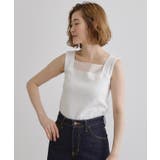 オフホワイト(003) | シアードッキングタンクトップ | grove