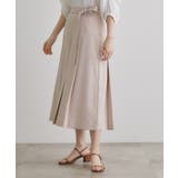 ライトベージュ(051) | サッシュベルトスカートライクパンツ | grove