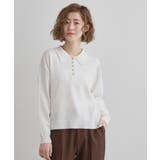 配色ポロニットプルオーバー | grove | 詳細画像1