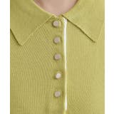 配色ポロニットプルオーバー | grove | 詳細画像8