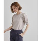 ほんのり透ける抜け感がポイント!袖刺繍5分袖プルオーバー | grove | 詳細画像7