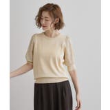 ほんのり透ける抜け感がポイント!袖刺繍5分袖プルオーバー | grove | 詳細画像11