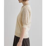 ほんのり透ける抜け感がポイント!袖刺繍5分袖プルオーバー | grove | 詳細画像19