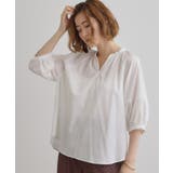 【夏に嬉しい機能付き】ランタンスリーブシャツブラウス | grove | 詳細画像1