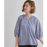 ロンスト(394) | 【夏に嬉しい機能付き】ランタンスリーブシャツブラウス | grove