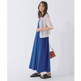 ブルー(092) | 【雑誌掲載】シルエットが映える洗練ジャンパードレス | grove