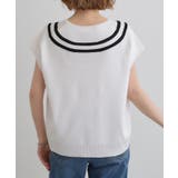 繊細な透かし編みが上品な大人のチルデンニット | grove | 詳細画像14 